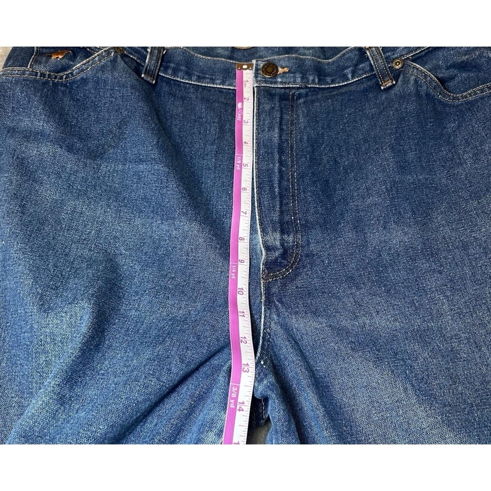 Vintage Wrangler Womens Size 20 Misses Full Fit Jeans Made in USA Blue Denim - Picture 10 of 16
